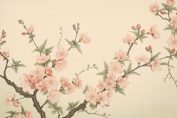 Illustration of cherry blossom art backgrounds flower.