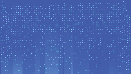 Abstract pixel pattern of blue fintech background. Abstract technology and business vector background. Editable vector