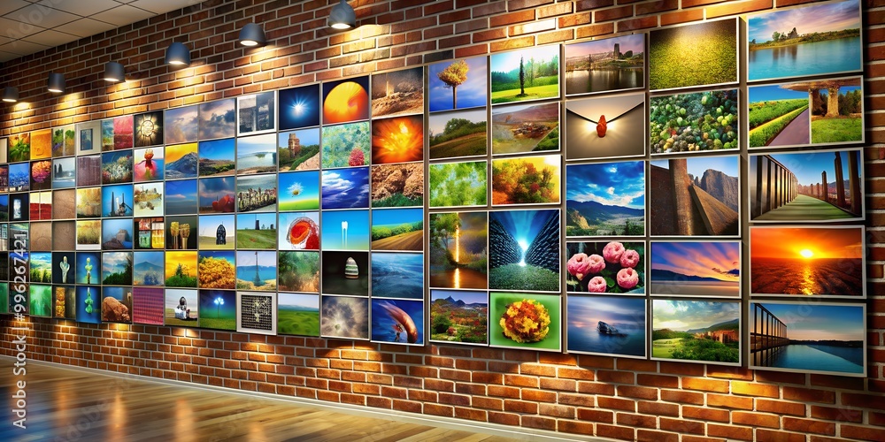 Poster a picture on a wall informative vibrant engaging generative by ai