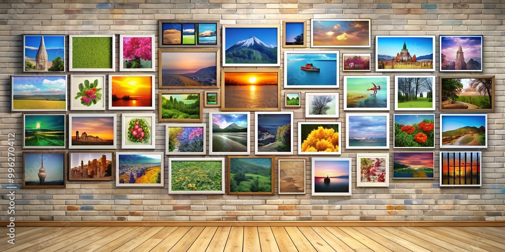 Poster a picture on a wall informative vibrant engaging generative by ai