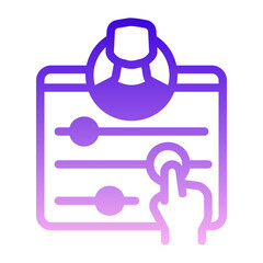 Privacy Settings Slider