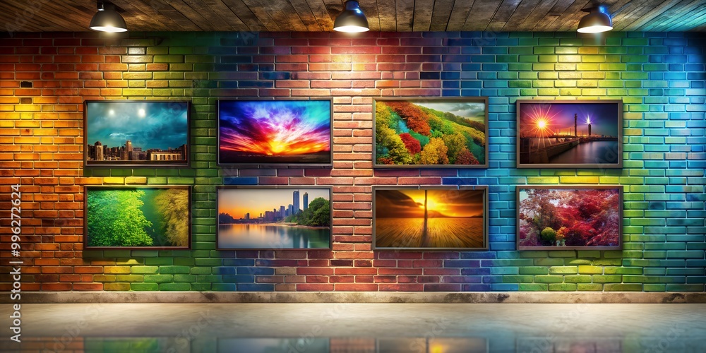 Poster a picture on a wall informative vibrant engaging ai generative