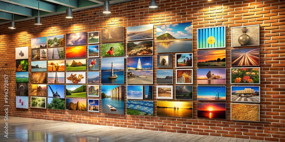 Poster a picture on a wall informative vibrant engaging generative by ai
