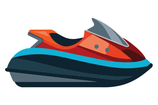 recommend clip art: Jet ski vector illustration