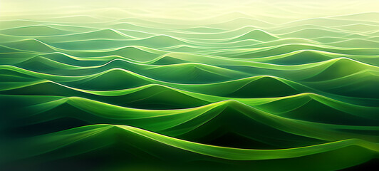 Abstract green landscape wallpaper background illustration
