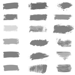 Graues Pinsel Gekritzel als Markierung oder Streifen Hintergrund