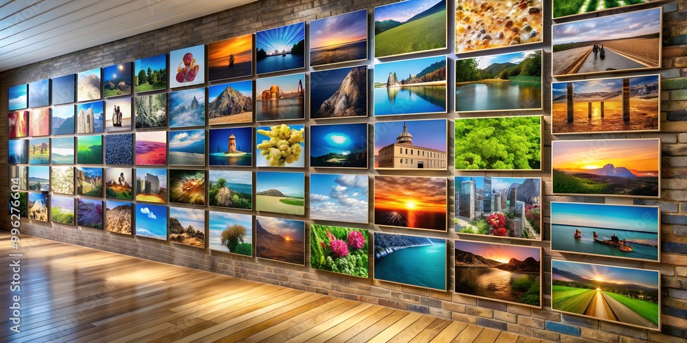 Poster a picture on a wall informative vibrant engaging generative by ai