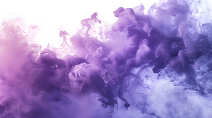 flowing violet clouds of fog or steam with shimmer