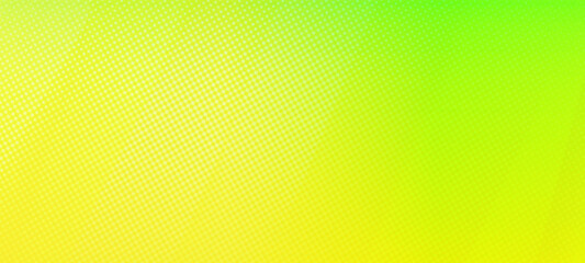 Yellow, green  gradient panorama widescreen background. Suitable for banner, poster, advertising. and various other design works