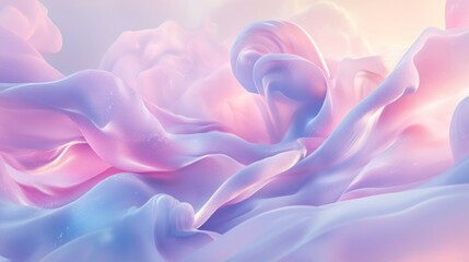 Obraz premium Abstract swirls of soft pink and purple.