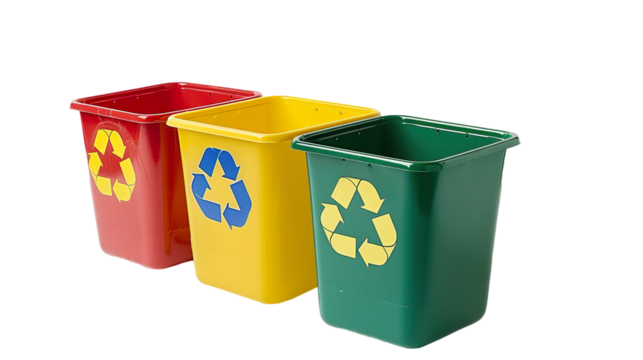Recycling Bin isolated on transparent background, png
