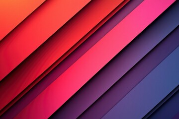 Fototapeta premium Abstract Diagonal Stripes of Red, Pink, and Purple
