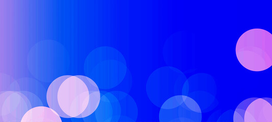 Blue bokeh widescreen background. Suitable for banner, poster, advertising. and various other design works