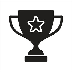 Trophy cup icon. Award icon