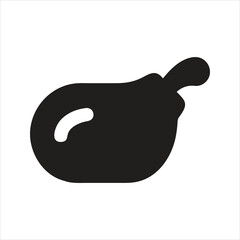 Chicken icon. Food. Meat icon. Roast chicken icon