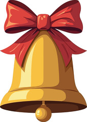 Christmas Jingle Bell Flat Vector Icon