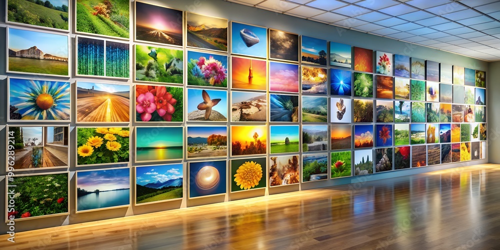Poster a picture on a wall informative vibrant engaging generative by ai