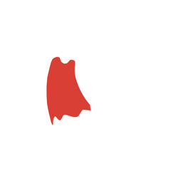 Red hero cape