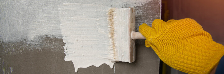 Waterproofing, priming process