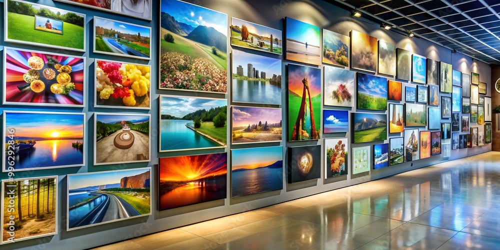 Poster a picture on a wall informative vibrant engaging generative by ai