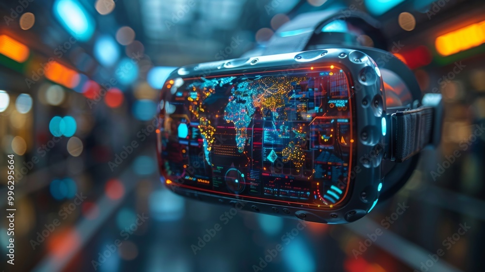 Poster develop an imaginative concept where vr goggles transport users into a realm where ai animations and