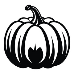 Halloween Pumpkin Silhouette Vector
