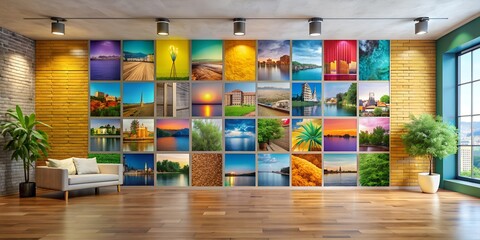 A picture on a wall informative Vibrant engaging AI-Generated Content