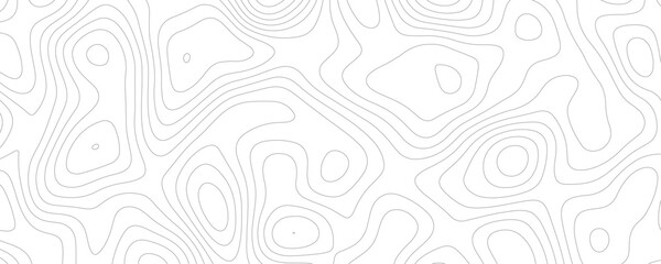 Abstract Wireframe Topography with Contour Patterns and Seamless Grid Design for a Physical Geography Map Concept
