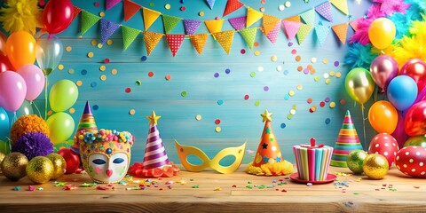 Party Fete Karneval Geburtstag  Dekoration Creative AI