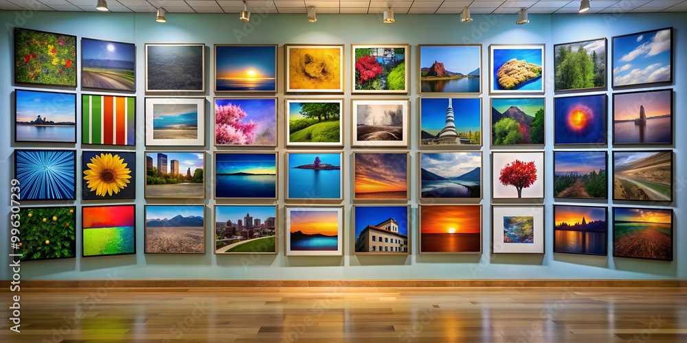 Poster a picture on a wall informative vibrant engaging generative by ai
