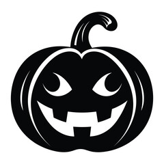 Halloween Pumpkin Silhouette Vector