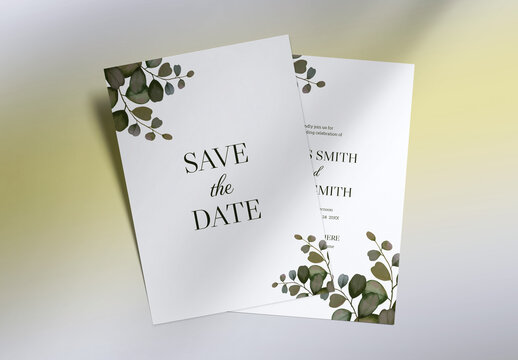 Creative Wedding Invitation Card Design Layout