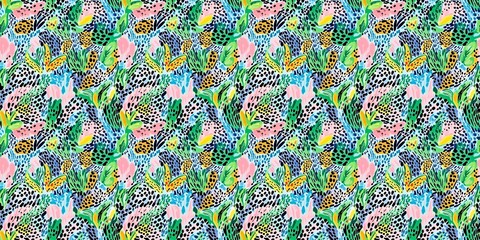 Wild pattern with a bold, untamed design. seamless background pattern
