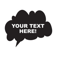 Editable Speech Bubbles. Vector illustration. EPS 10/AI