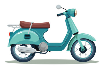 Moped vector illustration isolated on a white background