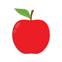 Apple vector. Apple isolated on white background.