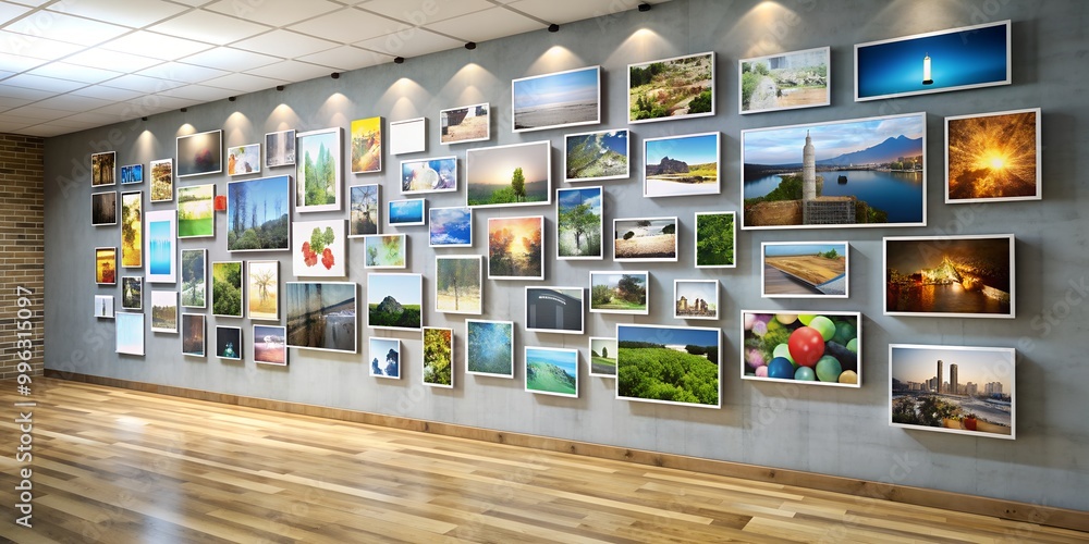 Wall mural a picture on a wall informative vibrant engaging ai generative