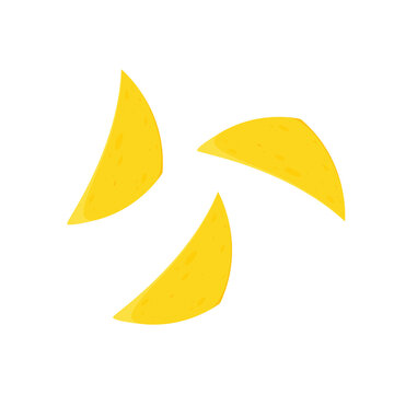 recommend clip art: Nachos chip vector. Tortilla chips or nachos tortillas flat vector color icon.