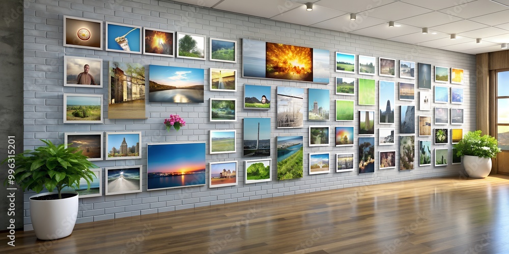 Poster a picture on a wall informative vibrant engaging ai generative