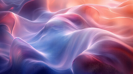 Obraz premium Smooth wave-like textures with flowing purple and blue tones,