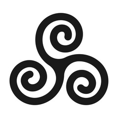 Celtic symbol. Pagan icon sign. Vector illustration image.
