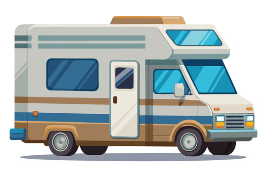 recommend clip art: Recreational Vehicle vector illustration