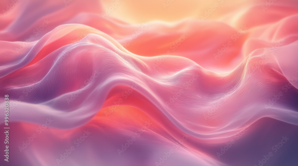 Poster A soft focus abstract texture with smooth gradients,