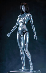 transparent figure of female