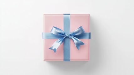 Simple and stylish gift box with a decorative ribbon