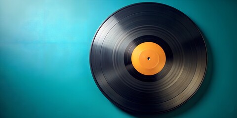 Fototapeta premium Schallplatte Vinyl Schellack Vinylscheibe Scheibe Platte Generative By AI