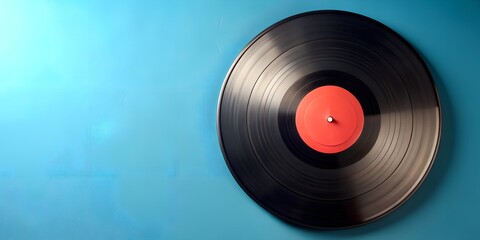 Fototapeta premium Schallplatte Vinyl Schellack Vinylscheibe Scheibe Platte AI-Created Content