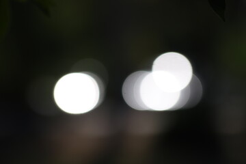 defocused light on the background. Defocused bokeh. 