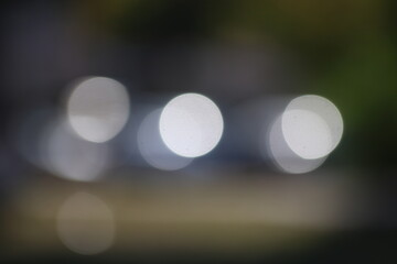 defocused light on the background. Defocused bokeh. 