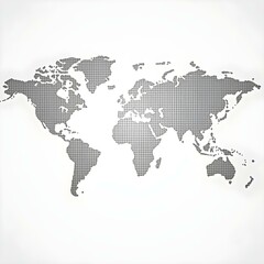 Obraz premium Mapping the World Stunning Dot-Patterned Global Design